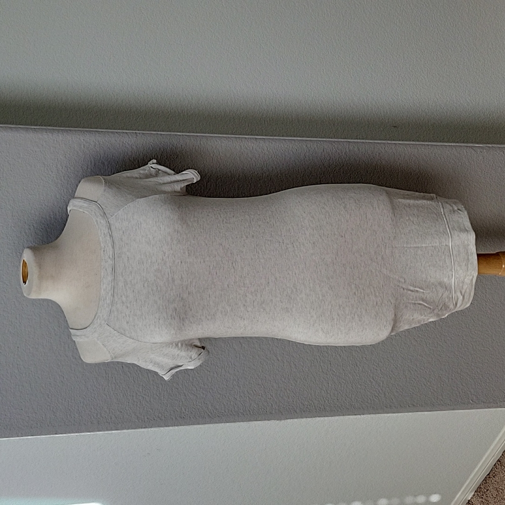 Athleta Gray Short Cap Sleeve Dress